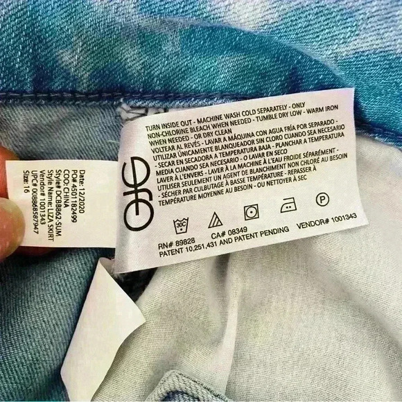 Code Bleu Women’s Tie Dyed MIDI Skirt Size 16 - Picture 14 of 16